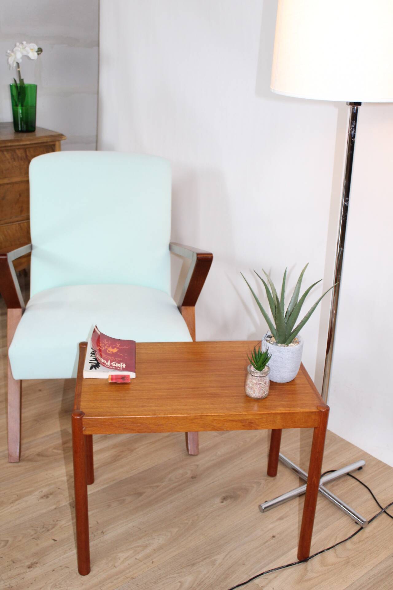 Teak coffee table 57x37 cm 1960 sweden