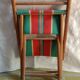 Chaises pliantes de camping vintage