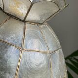Mother-of-pearl and brass lampshade