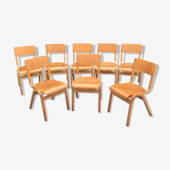 Lot 8 Vintage Scandinavian Chairs