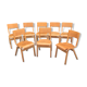 Lot 8 Vintage Scandinavian Chairs
