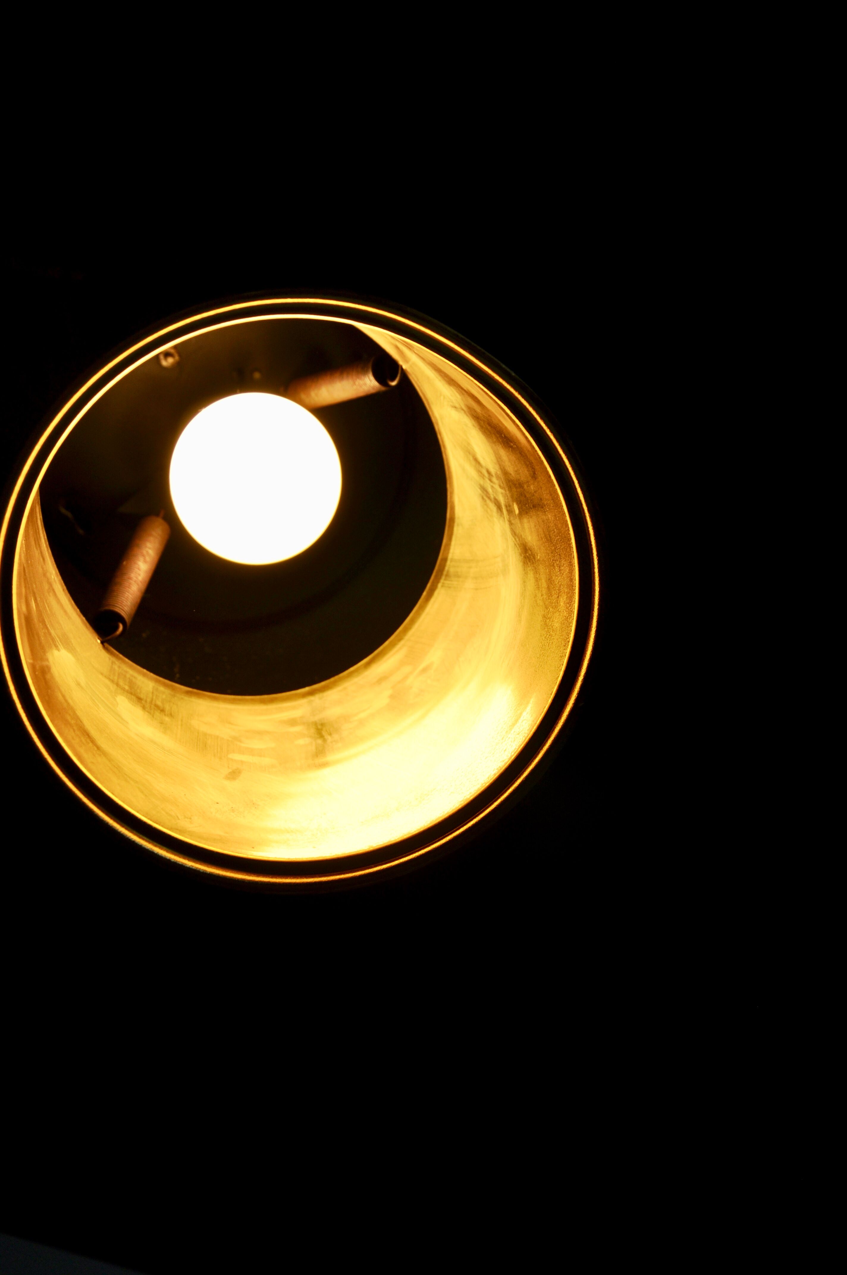 Hanging in copper cylindrical 1960 s set of 10