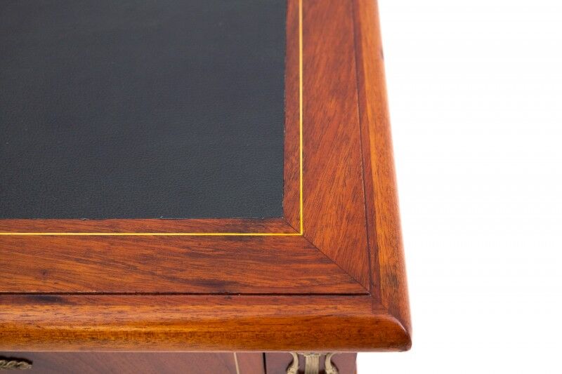 Large double-sided Empire-style desk, France, circa 1870. After renovation.