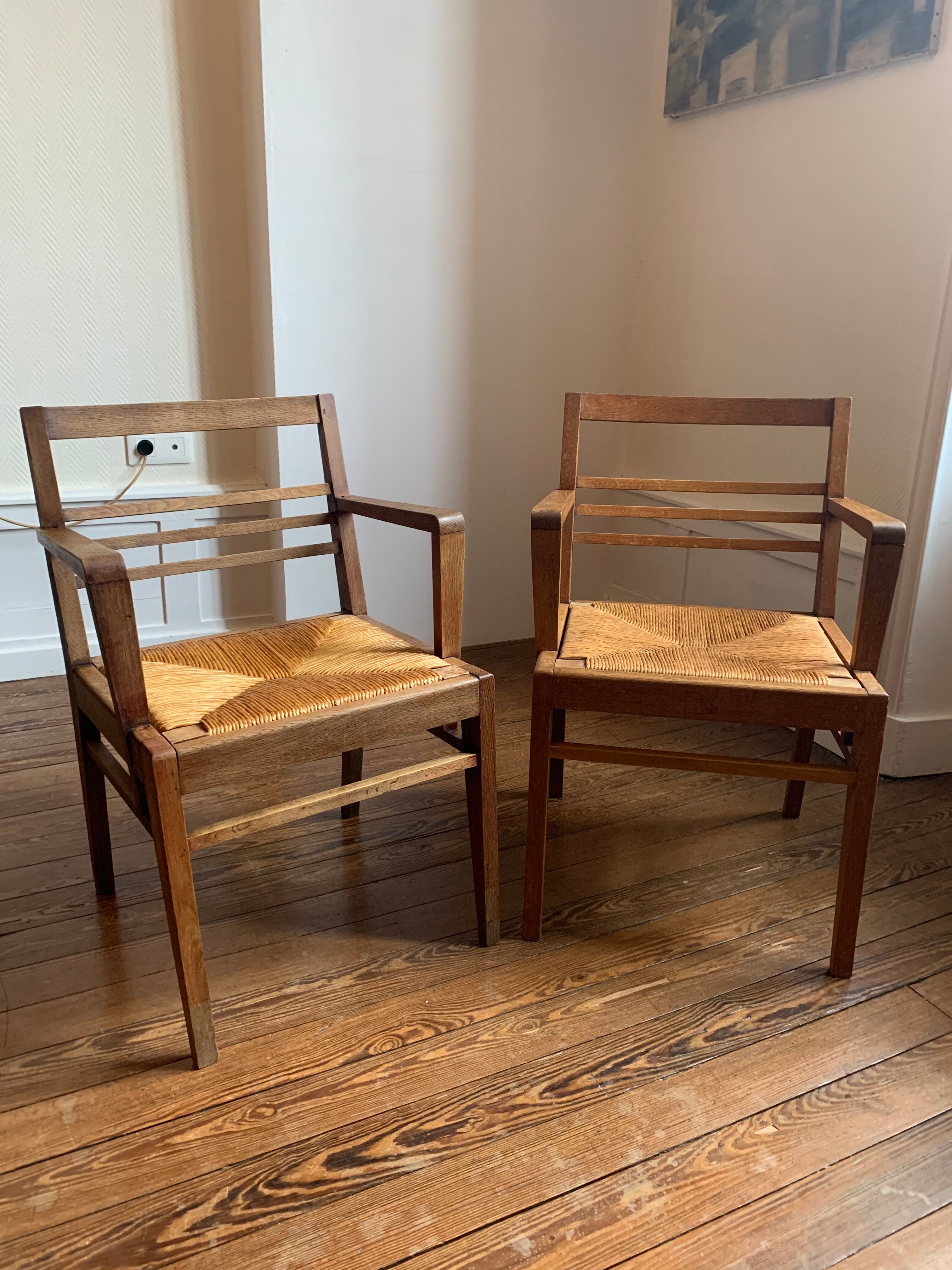 Pair of René Gabriel armchairs