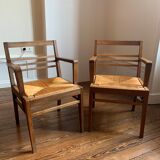 Pair of René Gabriel armchairs