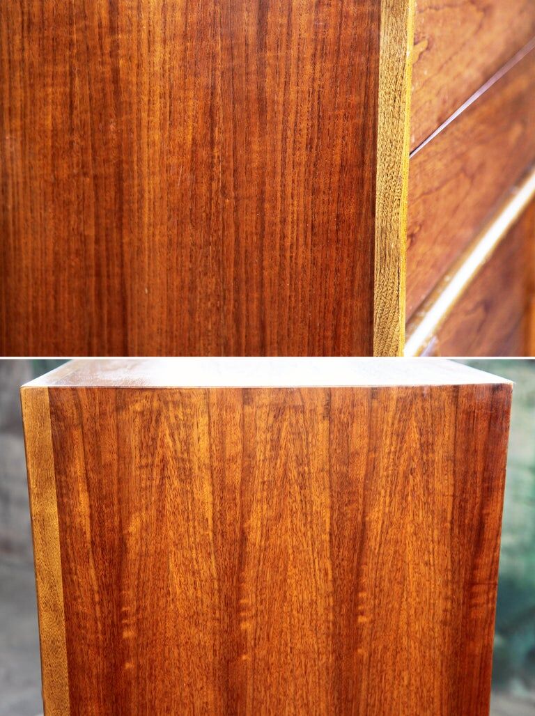 Vintage 5-drawer dresser Lane Burlwood 1960s