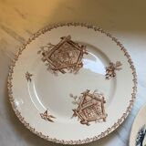 3 Round ironstone dishes Choisy le Roi, Cie Franco Anglaise