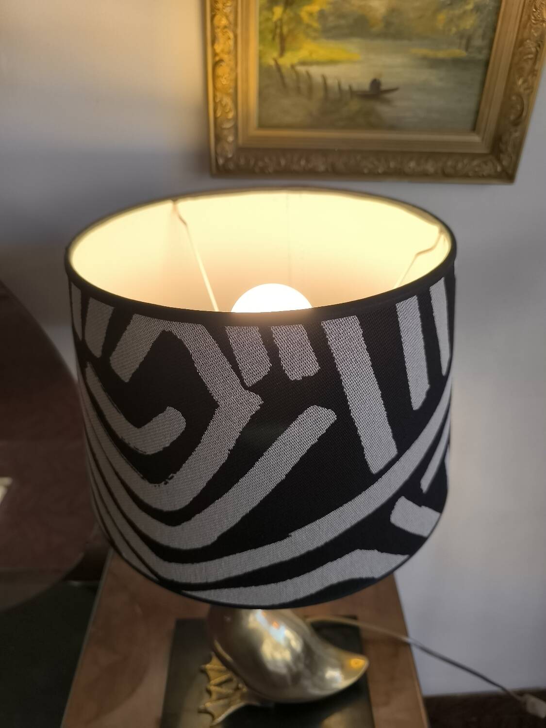 Brass duck lamp circa 1980