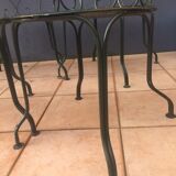 Sets of 2 chairs and 2 garden armchairs in wrought iron DU XXéme