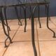 Sets of 2 chairs and 2 garden armchairs in wrought iron DU XXéme