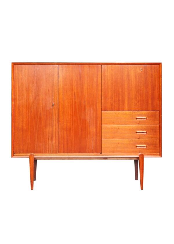 Enfilade Haute au lignes scandinaves, Van Pelt, 1960s