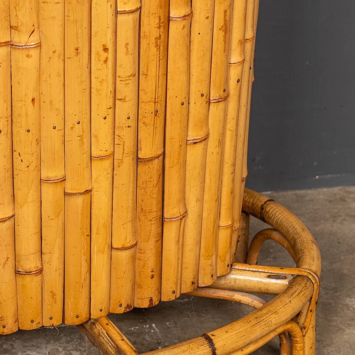 20thc italian standing bamboo tiki bar c.1960