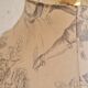 Vintage suspension in toile de jouy