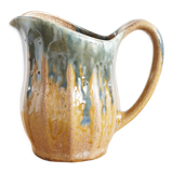 Art Nouveau inspired pitcher in flamed stoneware in the Denbac Rambervillers style