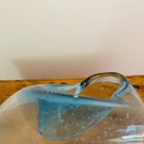 Vase en verre bullé