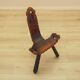 Pine chair, brutalist design, 1950s, made in Spain