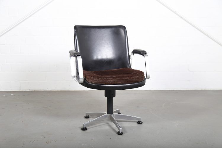 Fröscher Ib Kofod-Larsen leather office chair