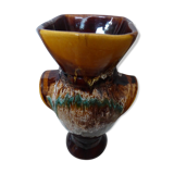 Vase en faience de style barbotine