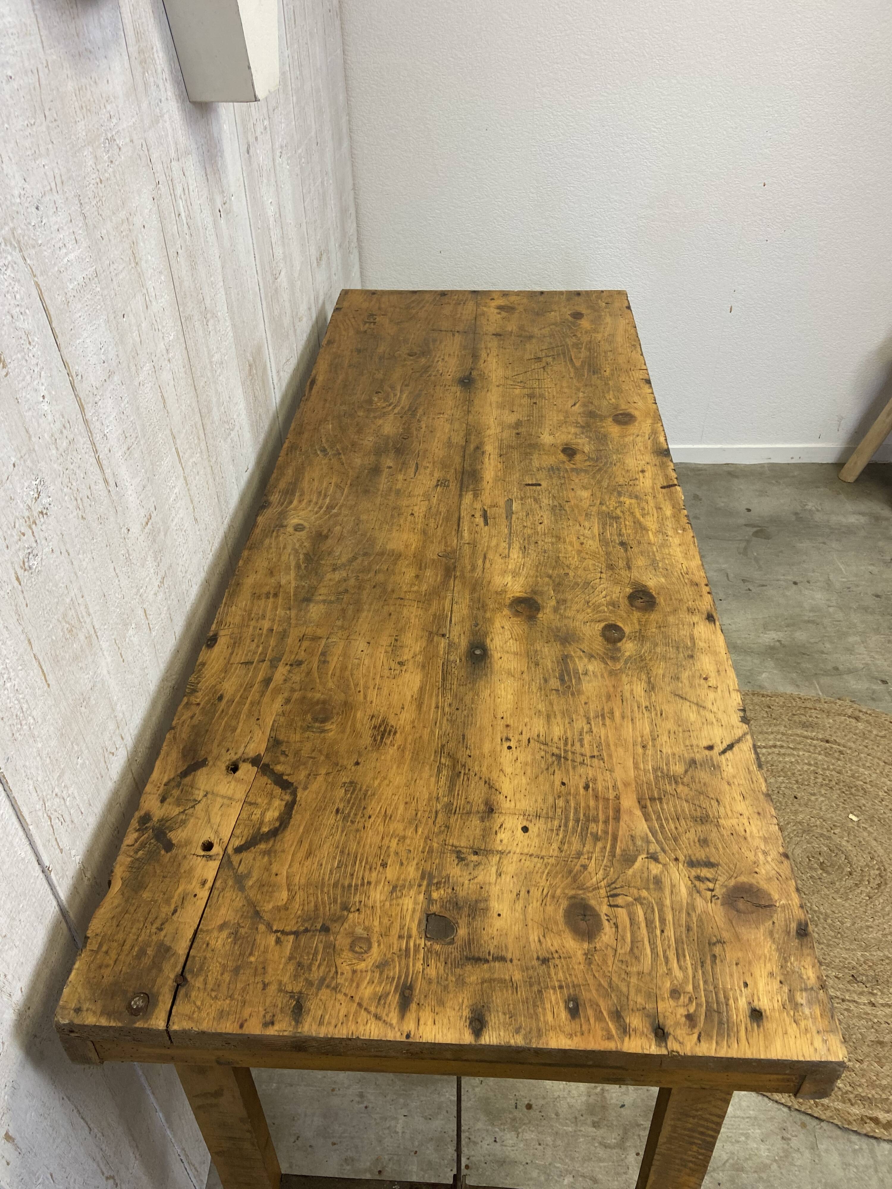 Vintage workshop table