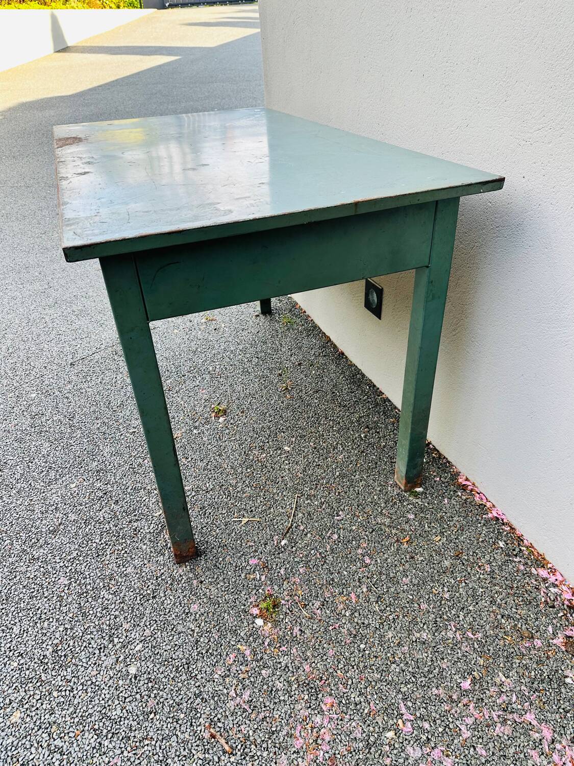 Bureau industrielle table vintage