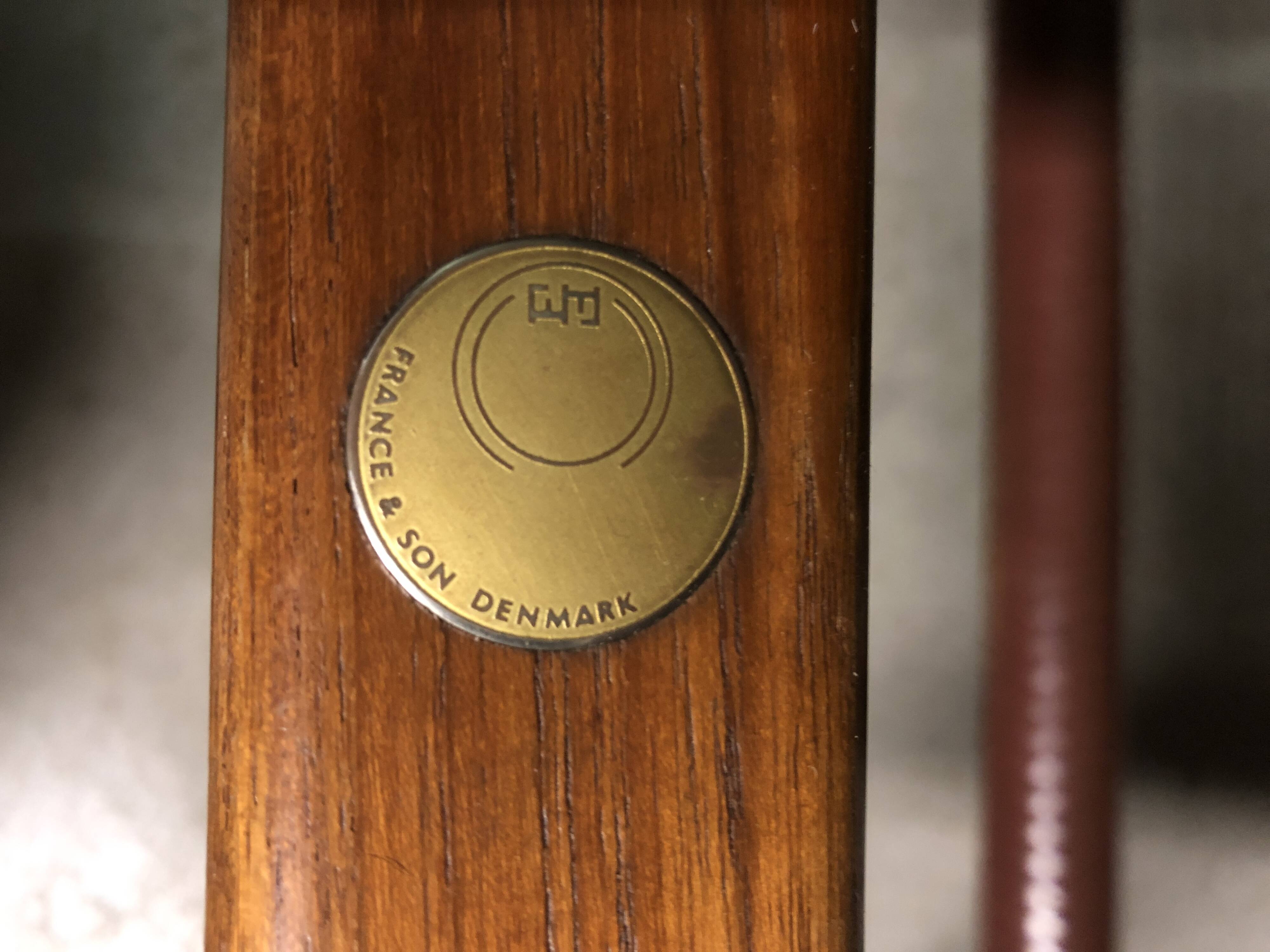 CHAISE BOOMERANG POUR FRANCE & SON PAR HVIDT & MOLGAARD NIELSEN