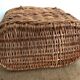 Old woven wicker basket