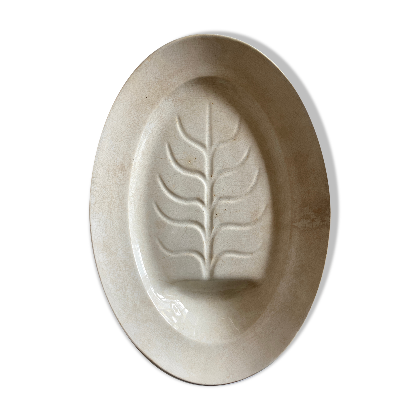 Poultry dish in earthenware Creil and Montereau