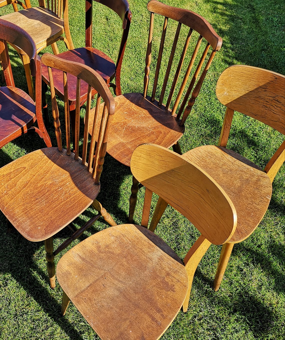 Set of 10 chairs Bistro