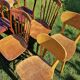 Set de 10 chaises bistrot