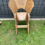 Rustic teak chairs