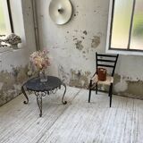 René Drouet coffee table in metal and black marble