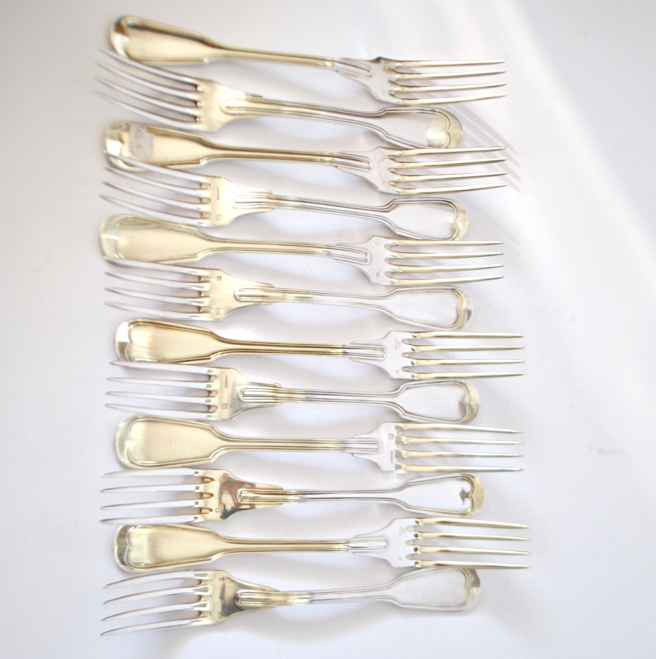 ST MEDARD set of 12 table forks in antique style Chinon 21 cm
