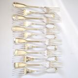 ST MEDARD set of 12 table forks in antique style Chinon 21 cm