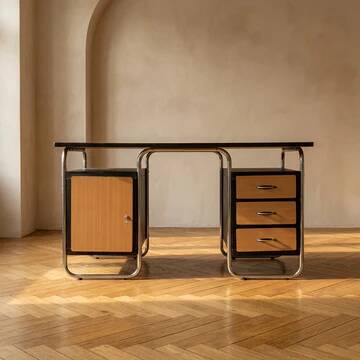 Desk, Bauhaus style, Torck, 1950s, Belgium