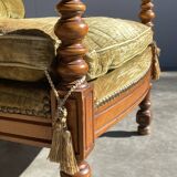 Giorgetti / classic armchair in art deco style / italy 1970s