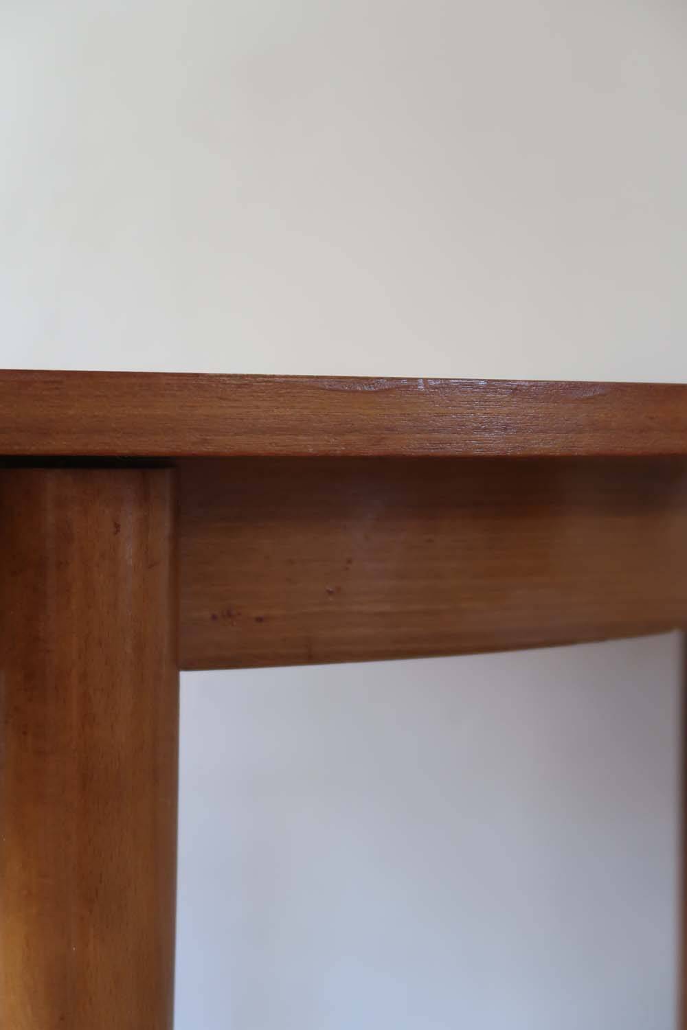 Scandinavian light wood round table