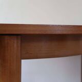 Scandinavian light wood round table