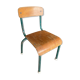 Old children's school chair wood and metal