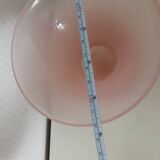 vase, centerpiece, in pink opaline, Italian made