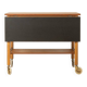 Elegant serving trolley made of fine teak wood with folding function, Gemla, Sweden, 1960s