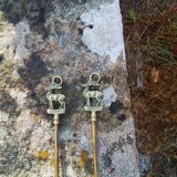 Brass fireplace servant