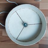 Lampshade for ceiling in embossed cardboard yellow orange 50s