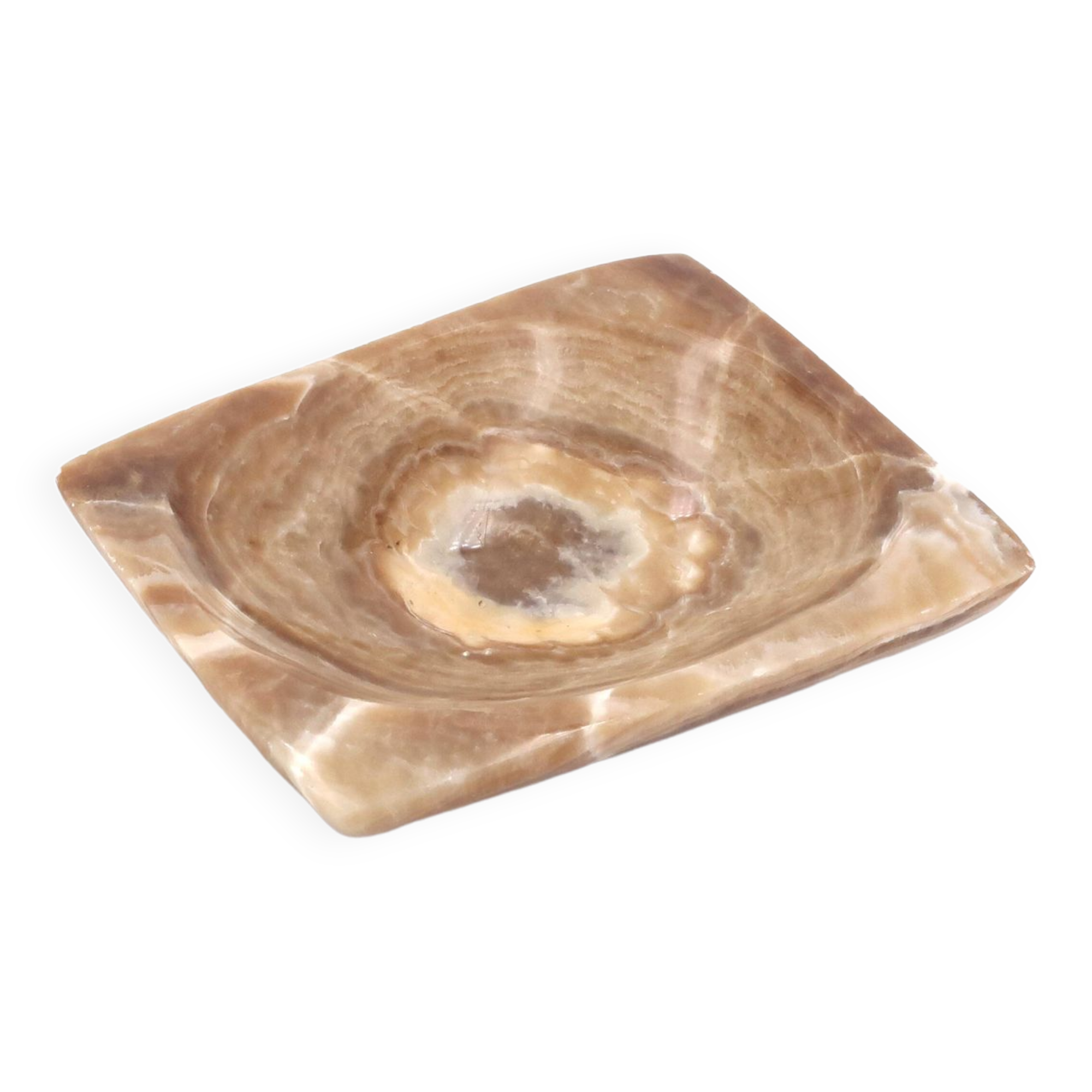 Empty pocket in beige brown stone, 70s