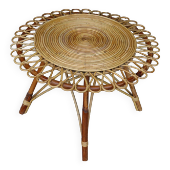 Rattan coffee table