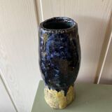 Signed terracotta vase