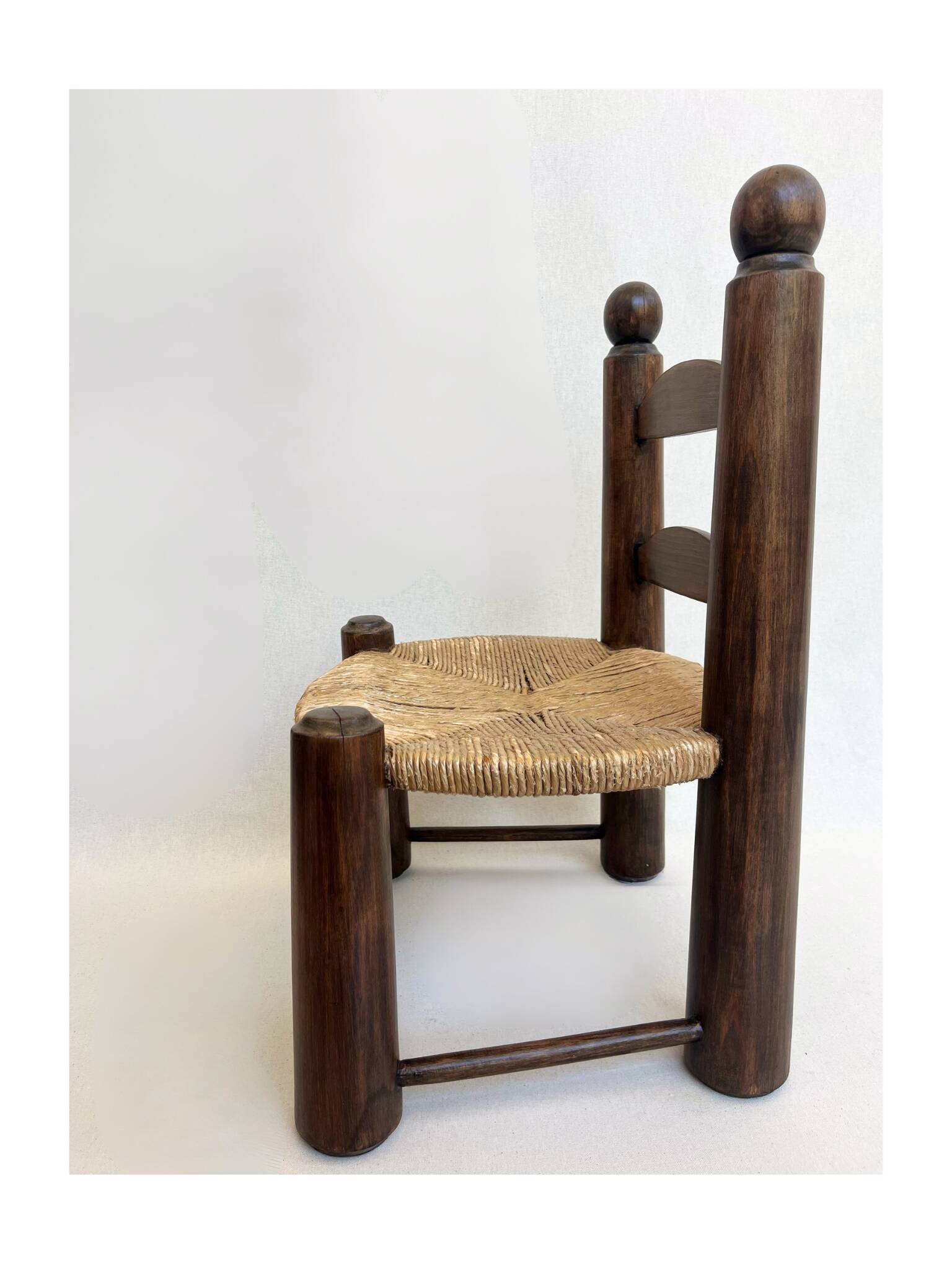 Brutalist chair by Charles Dudouyt