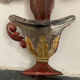 Antique wall candle holder, folk art