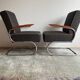 Cantilever Steel Armchairs K108 (S411) by Kovona, 1940-50s