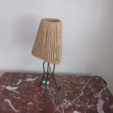 Metal and rope lamp 1950