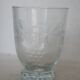 Art deco engraved glass vase